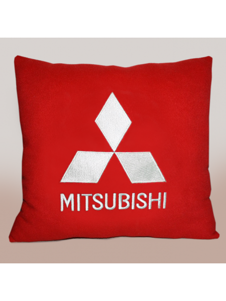 Подушка с вышивкой Mitsubishi