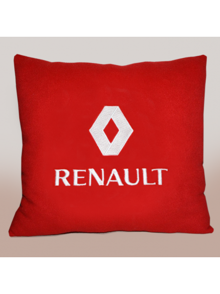 Подушка с вышивкой Renault