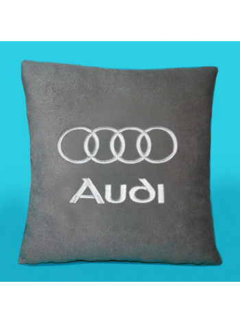 Подушка с вышивкой Audi
