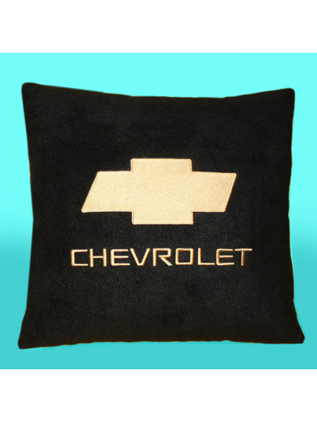 Подушка с вышивкой Chevrolet