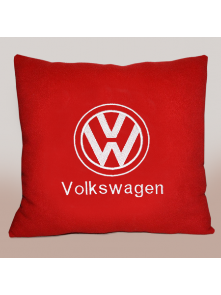 Подушка с вышивкой Volkswagen