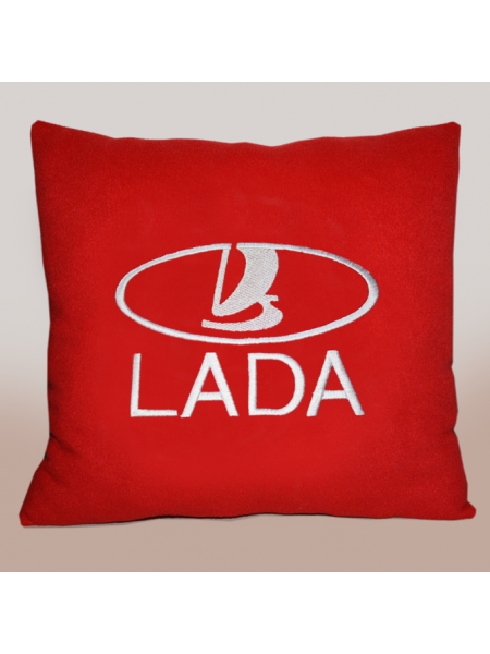 Подушка с вышивкой Lada