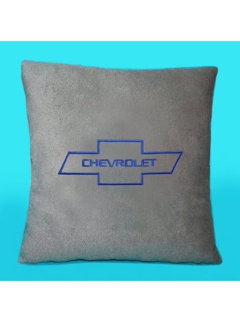 Подушка с вышивкой Chevrolet