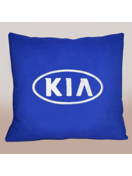 Подушка с вышивкой Kia 2