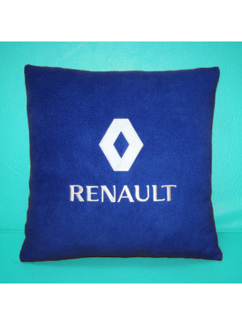 Подушка с вышивкой Renault 2