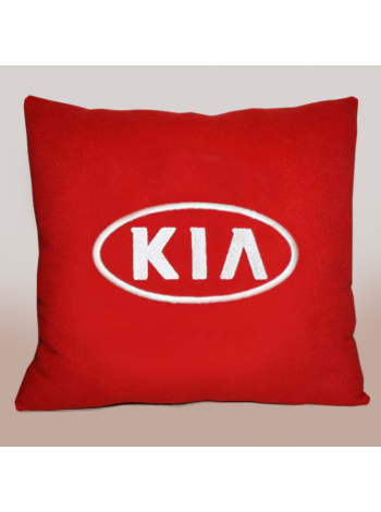 Подушка с вышивкой Kia